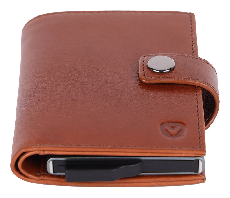 Valenta Kartenetui – 109 × 26 mm, Leder, Rot