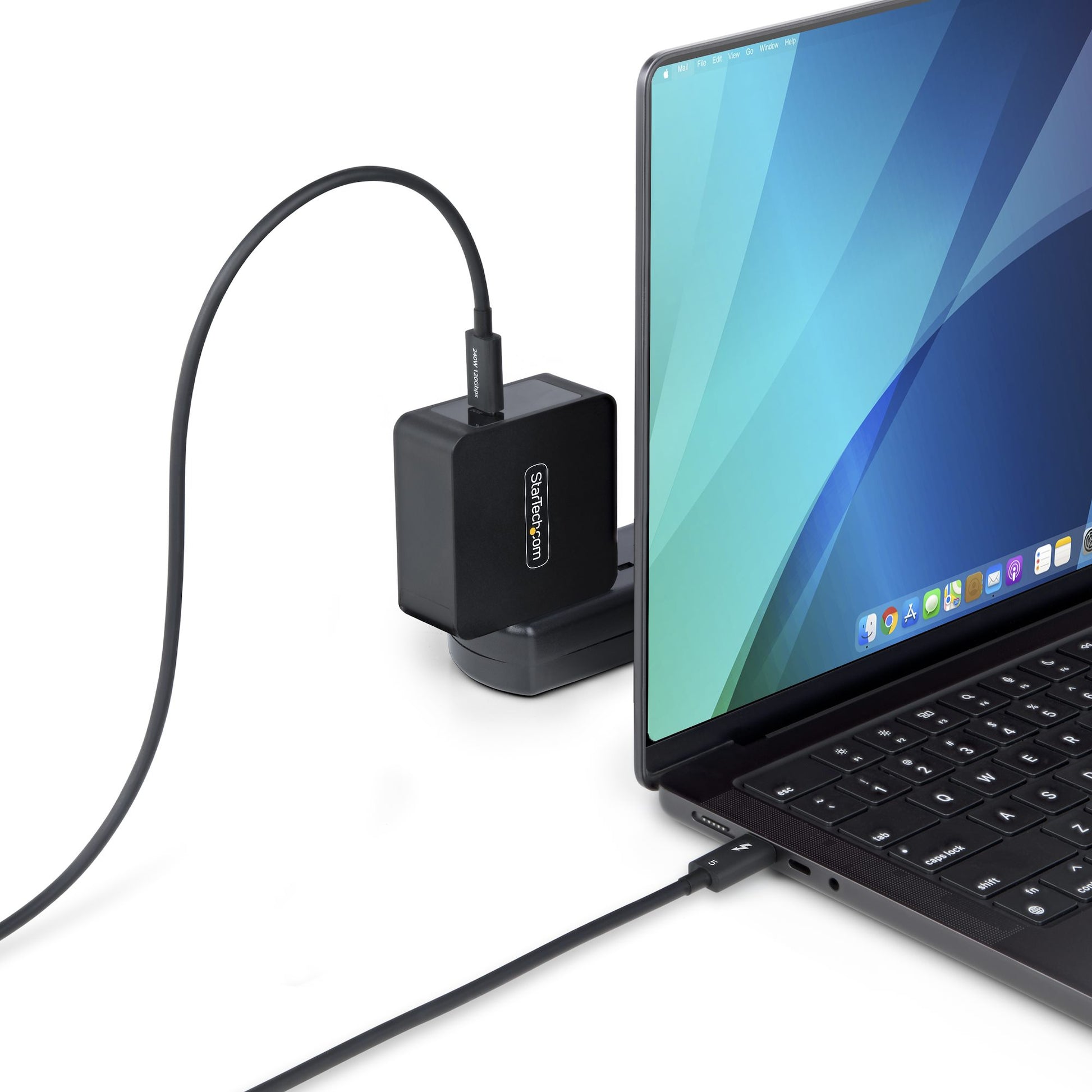StarTech.com Thunderbolt 5 (USB-C) Kabel – 80 Gbit/s – 0,5 m – PD 240 W – 8K/60 – TPE – Schwarz