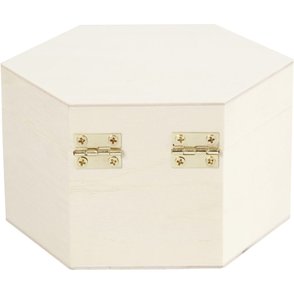 Creativ Company Aufbewahrungsbox – mit Deckel, Verriegelung – Holz – Braun – 127 × 70 × 60 mm