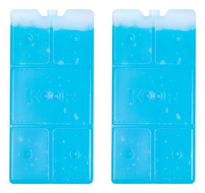 KOOR Kühlelement 12 × 2 × 25 cm, 2 Stk., blau