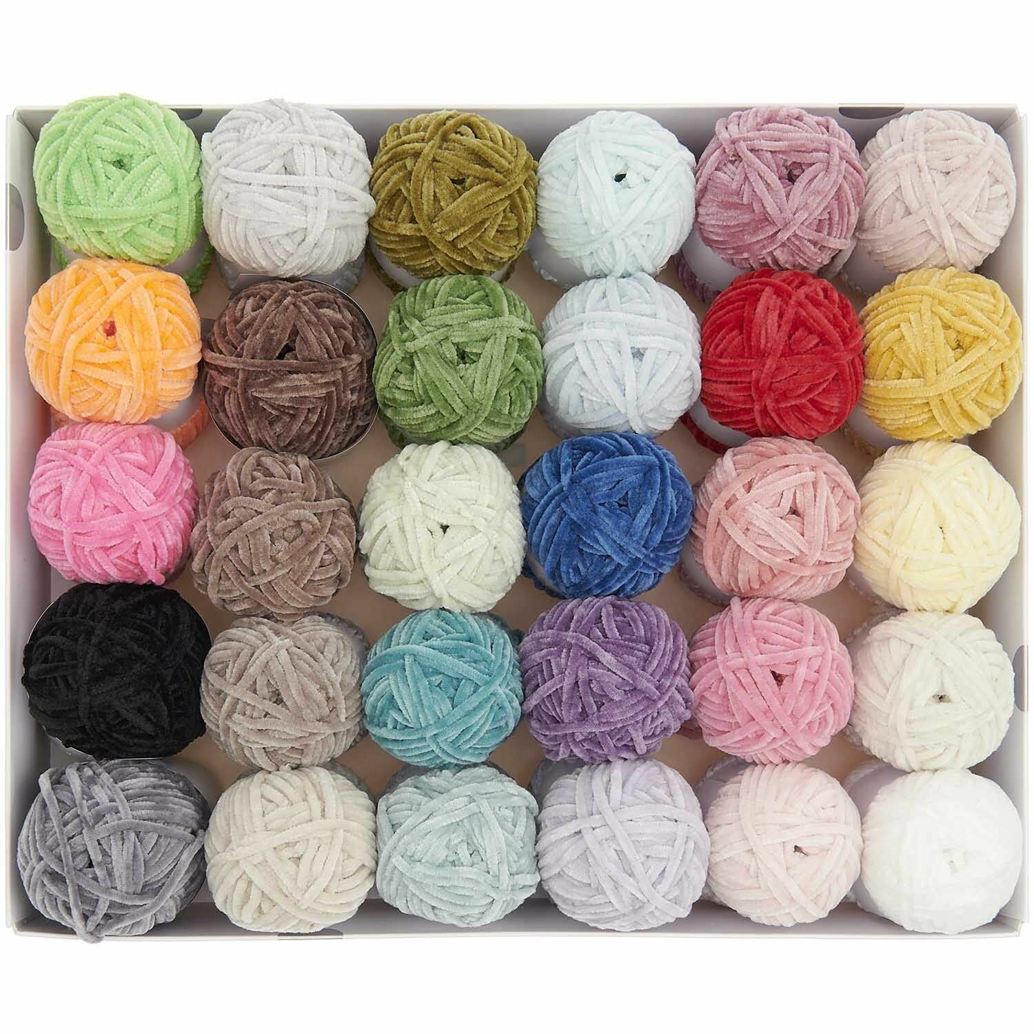 Rico Design Ricorumi-Set – Polyester, 65 m, mehrfarbig, 30 Stück