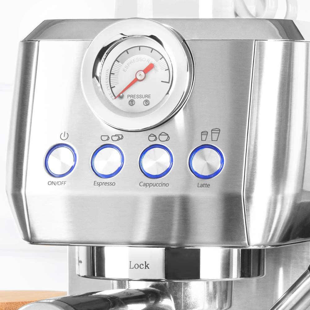 Gastroback Piccolo Pro M Espressomaschine (Siebträger) – für E.S.E., 20 bar, 1,3 l Wassertank, 0,7 l Milchtank