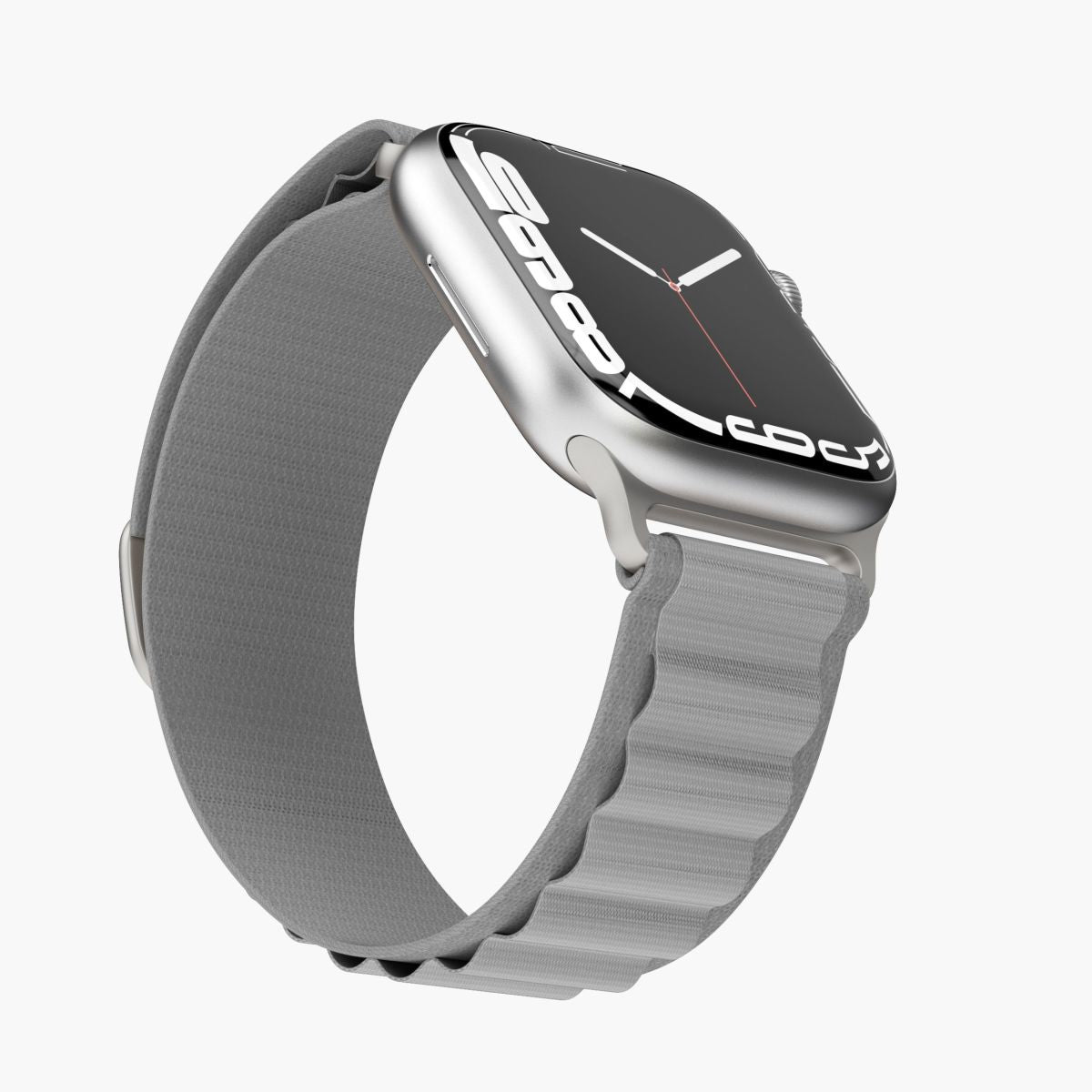 Vonmählen Action Loop Case 2 – Armband – für Apple Watch (diverse Grössen), Hellgrau, Nylon