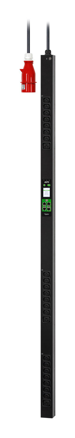 APC EPDU2216M – Rack-PDU gemessen, 3-phasig, 21× IEC C13 + 3× IEC C19, 16 A, 0U vertikal, 11,0 kW