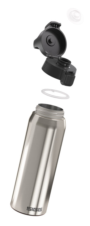 SIGG Shield One Isolierflasche 750 ml – Doppelwandig, Edelstahl, Klappdeckel