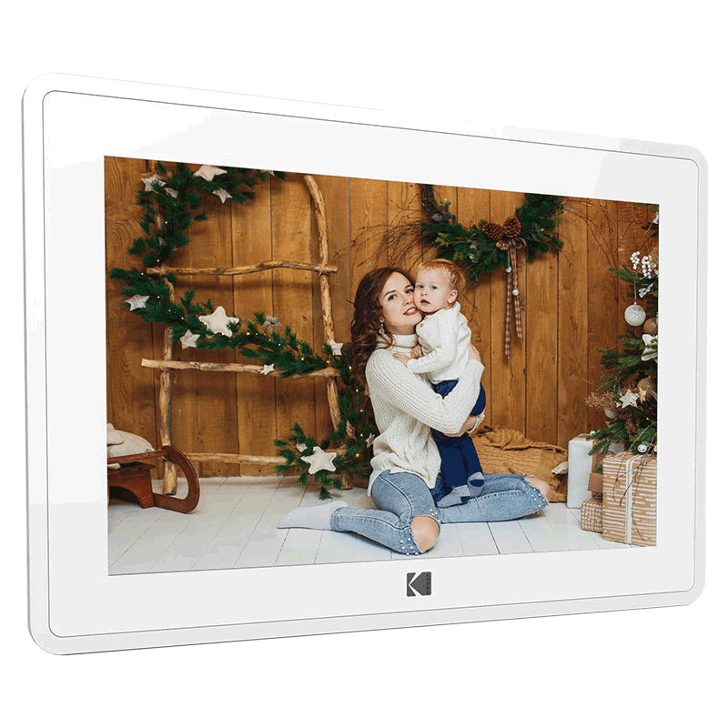 Kodak Digitaler Bilderrahmen RCF-106H 10" – 1280 × 800, IPS, Touch, WLAN, 16 GB, SD, SDHC, Weiss