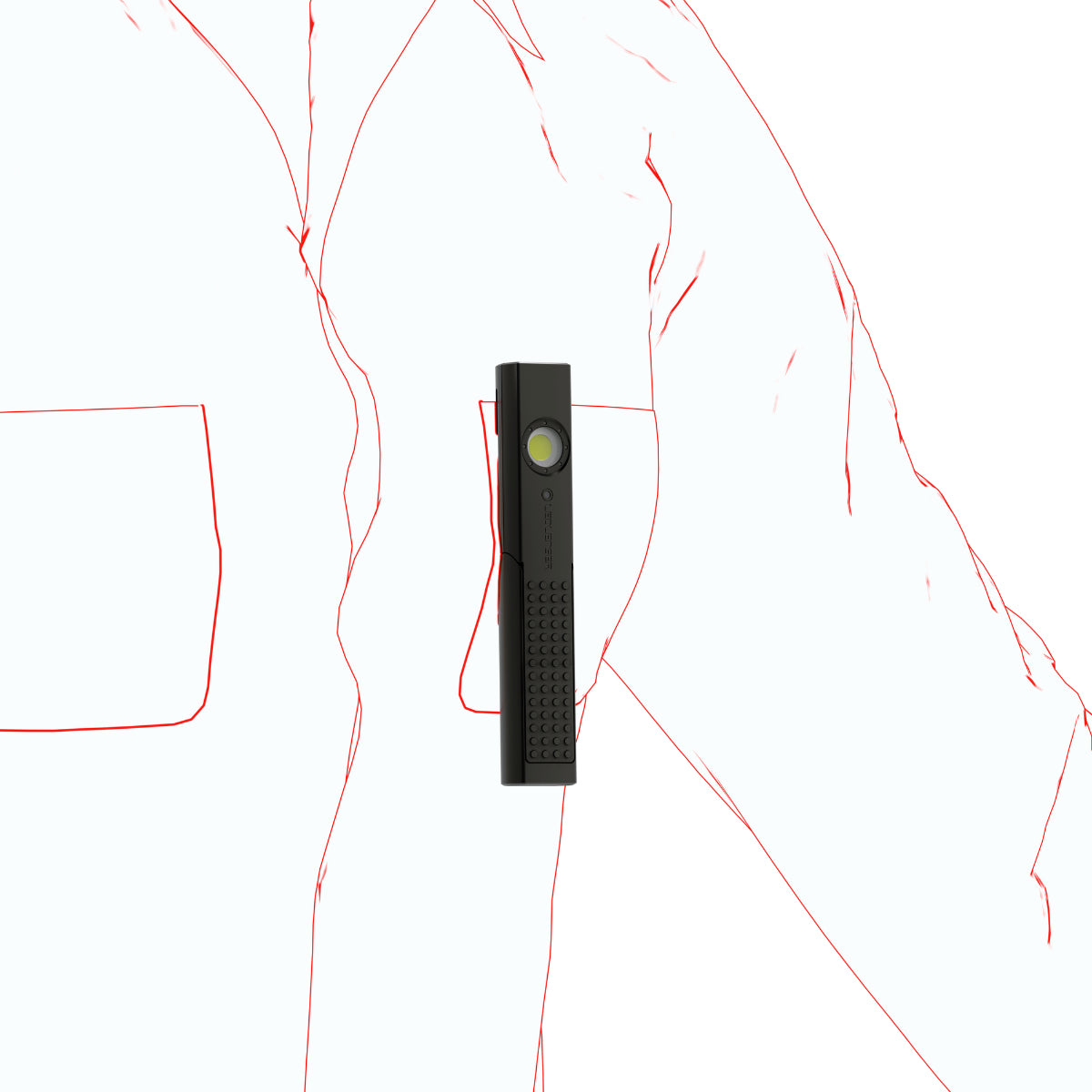 Ledlenser Taschenlampe W4R Work – 220 lm, 90 m, IP54, USB-C, Akku – Schwarz