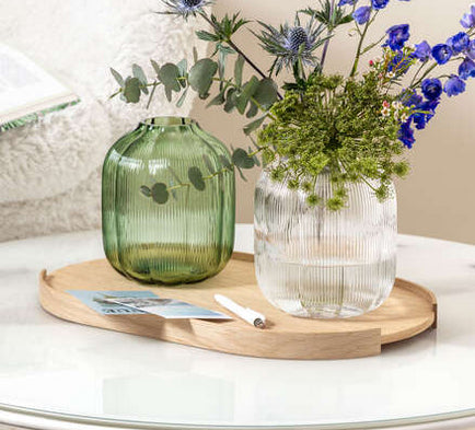 Villeroy & Boch Fleur Vase – Ø 16 × 19 cm – Glas, transparent