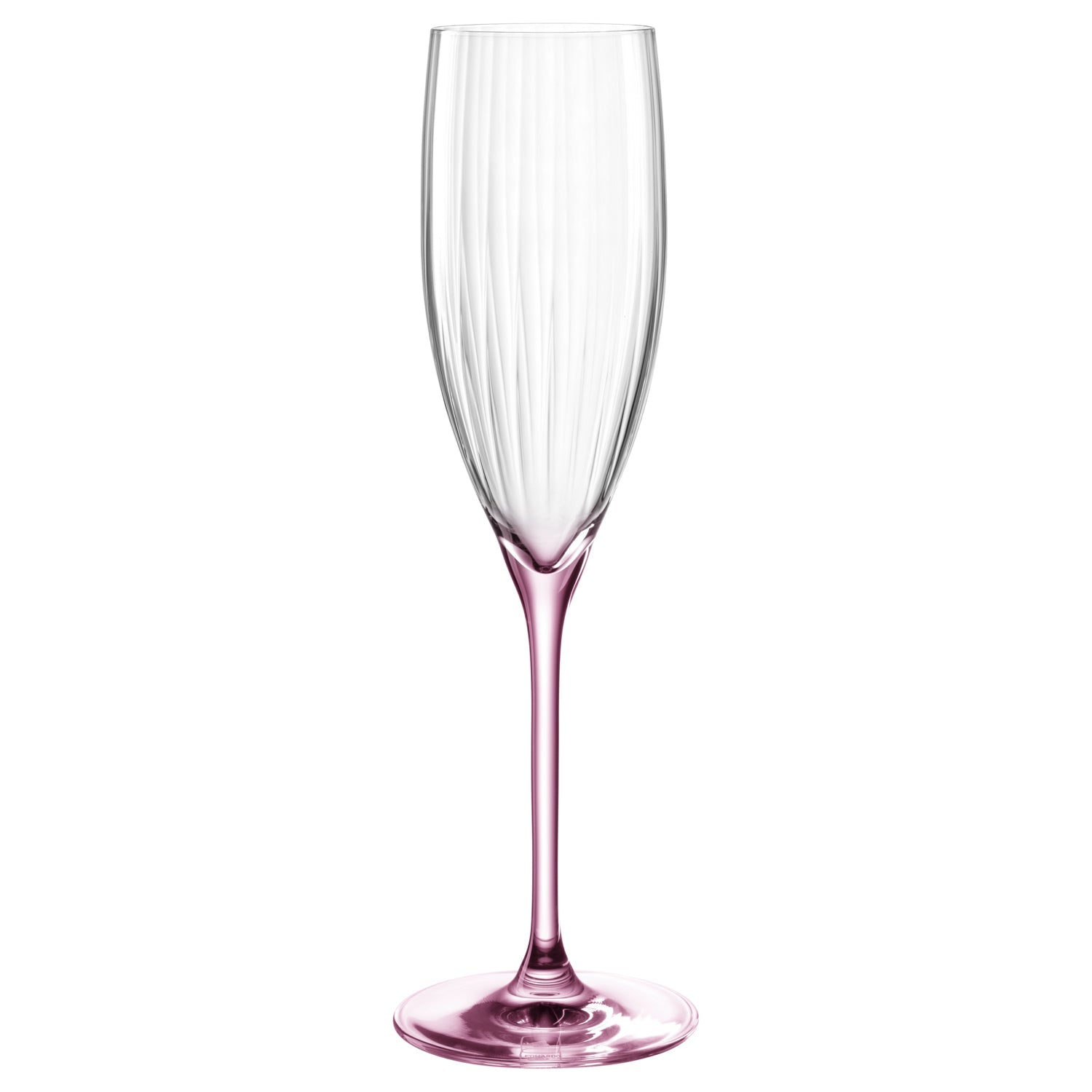 LEONARDO POESIA Sektglas – 0,25 l, Kristallglas, Rosa, Spülmaschinenfest, Bruchfest, 6 Stück