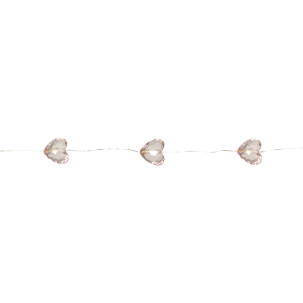 Star Trading Lichterkette – Starterset, 165 cm, 0,14 W, Warmweiss, Rosa, Timer, Batteriebetrieb