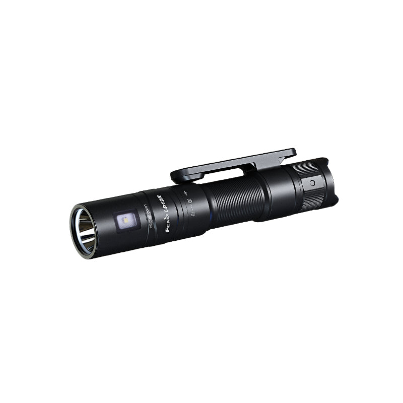 Fenix Taschenlampe LD12R – 600 lm, 186 m, IP68, Akkubetrieb, USB, 2 Stufen – Schwarz