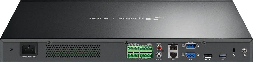 TP-Link VIGI 32 Kanal Netzwerk-Video-Recorder – 32 Kanäle, 4K, PoE, Schwarz