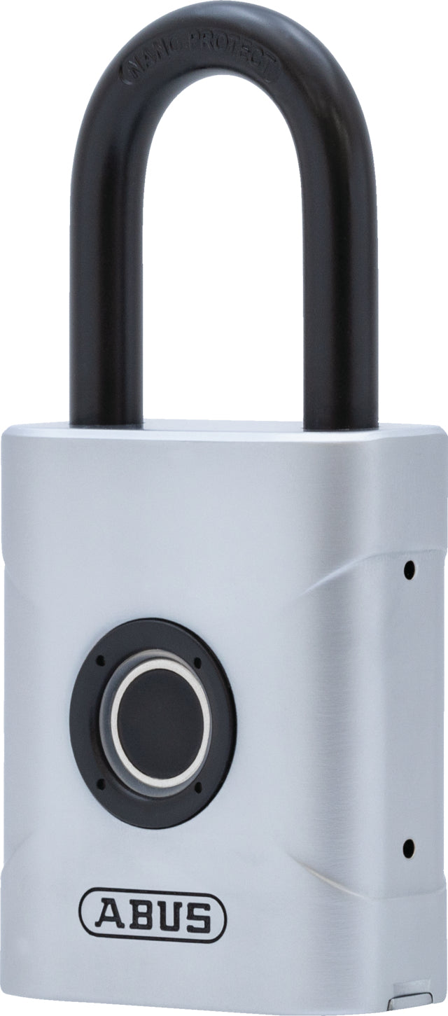 ABUS Vorhängeschloss TOUCH 57 – 50 × 23 × 103 mm, grau, CR2