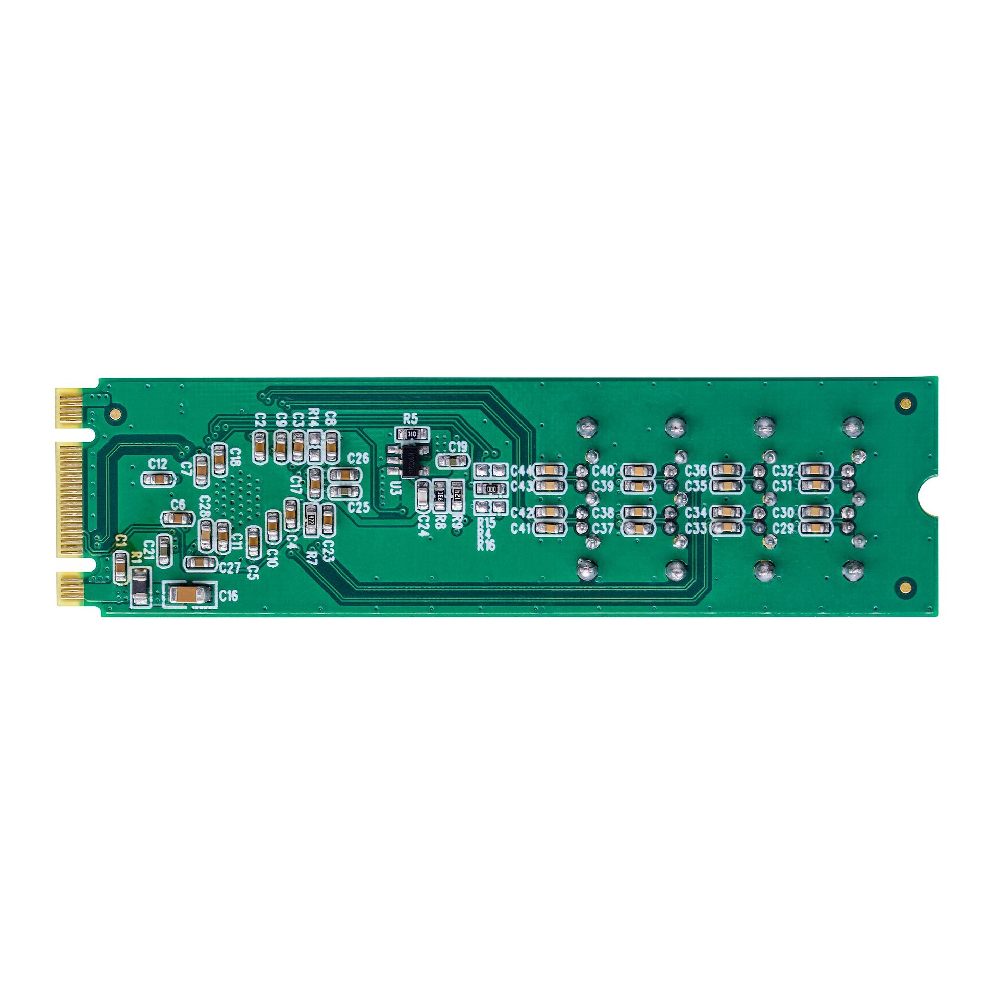 StarTech.com M.2 zu 4× SATA Adapterkarte – PCIe 3.0, 4× SATA, Hot-Swap, Port-Multiplier – Grün