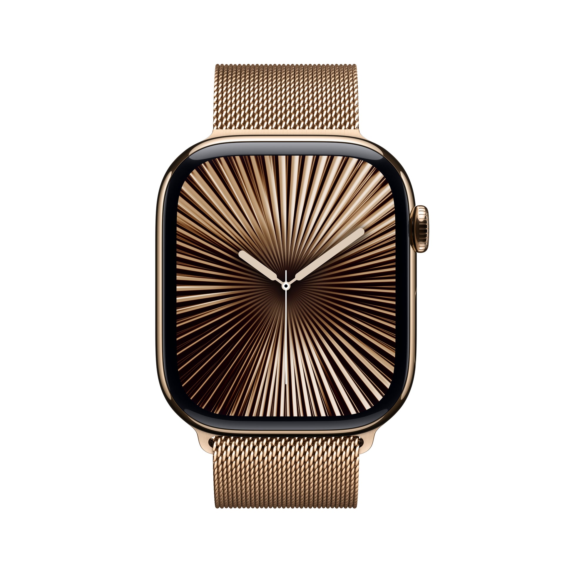 Apple Watch S10 – Smartwatch – 39 mm, LTE, OLED, 50 m, IP6X, Gold/Roségold, Bandgrösse M/L, Milanese Loop