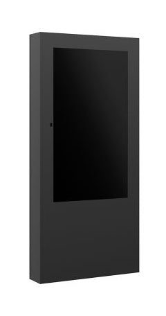Hagor ScreenOut Kiosk OH55 – Outdoorstele, witterungs- & vandalismussicher, für Displays bis 55", Schwarz