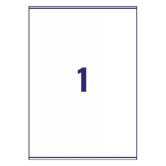 AVERY Zweckform – Versand-Etiketten, 289 mm × 200 mm, weiss, Papier, permanent