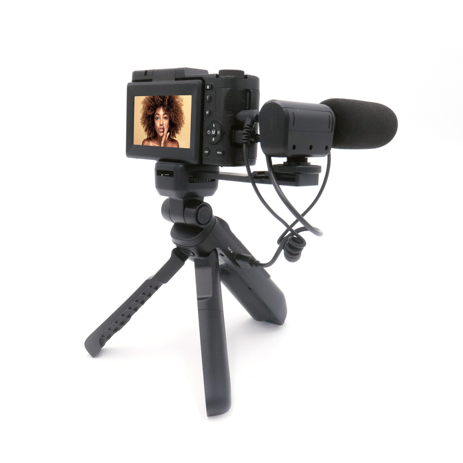 AgfaPhoto VLG4KOPT – Kompaktkamera, 24 MP, 4K 60 fps, 5× optischer Zoom, Schwarz