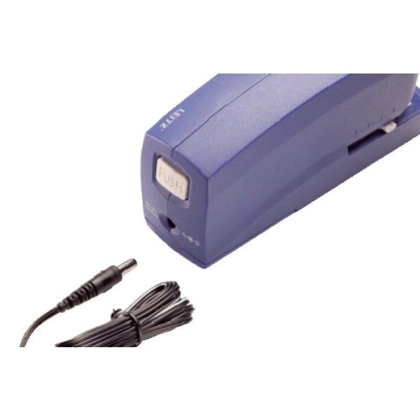 Leitz 5533 – Elektrischer Hefter, 20 Blatt, für e2, Flat-Clinch, Einlegetiefe 20 mm, Blau