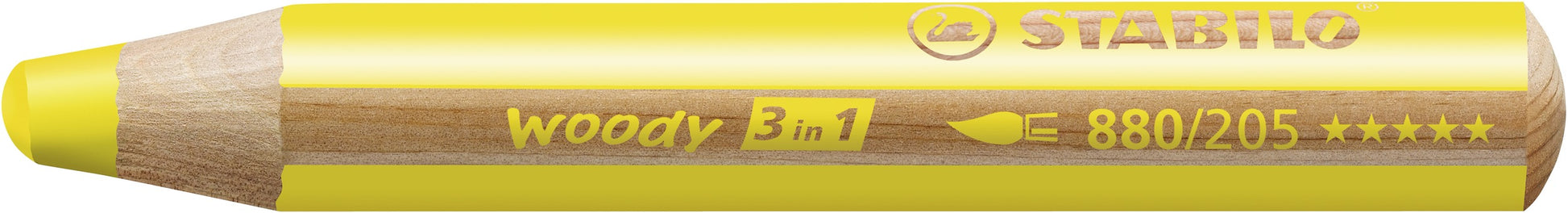 STABILO 3-in-1 Farbstifte woody – 10 Farben, im Kartonetui, Ø 4,2 mm, PEFC