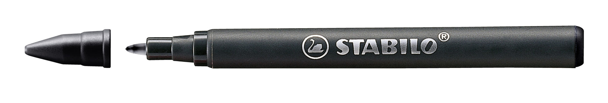 STABILO Tintenrollerpatronen – Schwarz, 0,5 mm, geruchsarm, 3 Stk.