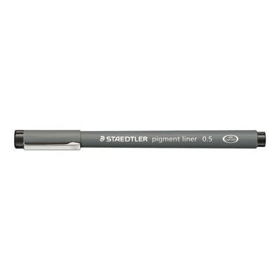 Staedtler Pigment Liner Fineliner 0,5 mm – schwarz – wasserfest, dokumentenecht