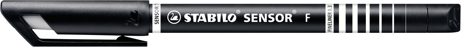 STABILO Sensor F Fineliner – 4er-Set 0,3 mm – 4 Farben, sortiert