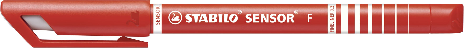 STABILO Sensor F Fineliner – 4er-Set 0,3 mm – 4 Farben, sortiert