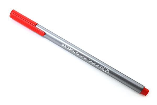 Staedtler triplus 334 Fineliner – 0,3 mm, rot, Cap-Off