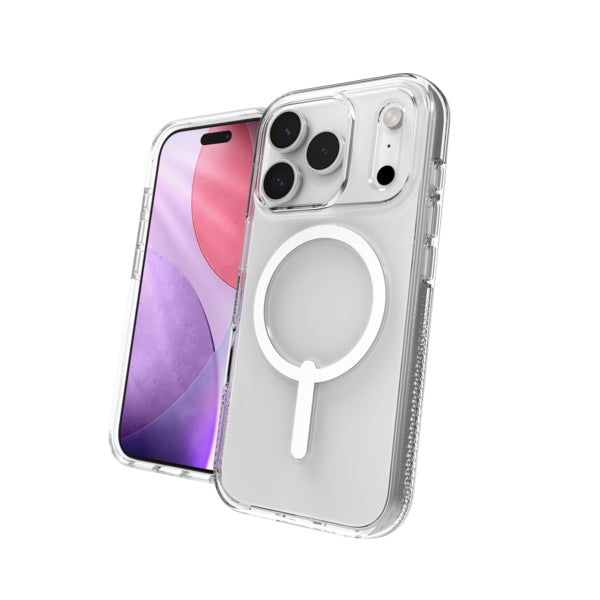 ZAGG Crystal Palace Snap Backcover – für Apple iPhone 17 Pro, Graphen, Transparent, bis 4 m Sturzsicher