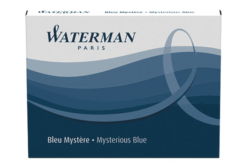 Waterman Tintenpatronen – Blau, dokumentenecht, geruchsarm, 8 Stk.