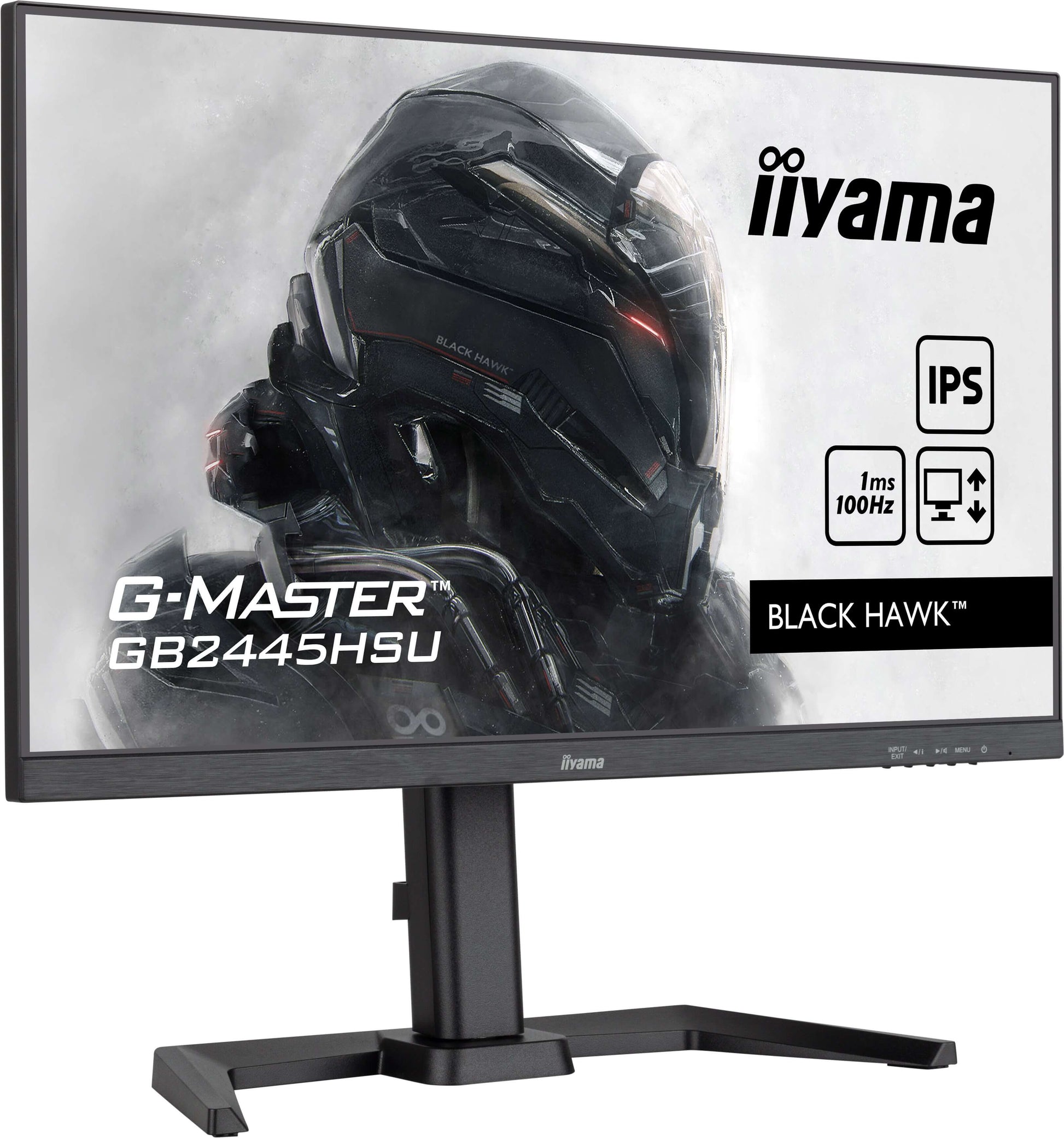 iiyama G-Master – Monitor, 23,8" 1920 × 1080 (Full HD), IPS, 100 Hz, 300 cd/m², Höhenverstellbar (HAS)