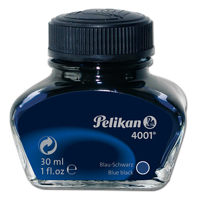 Pelikan Tintenglas 4001 – Blau-Schwarz, geruchsarm, 30 ml