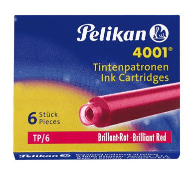 Pelikan Tintenpatronen 4001 – Rot, geruchsarm