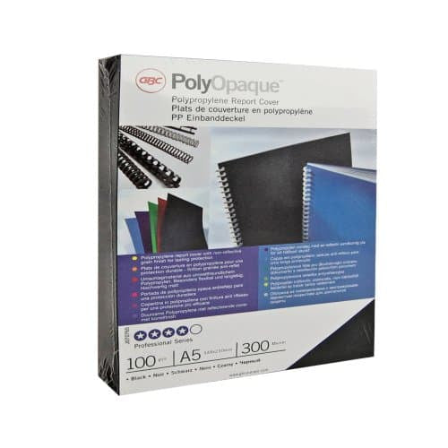 GBC Einbandfolien PolyOpaque – für A4 – weiss, Kunststoff – 100 Stk.