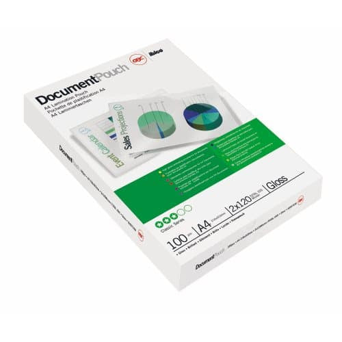 GBC Laminierfolien A4, glänzend – 80 µm, 216 × 303 mm, 100 Stk.