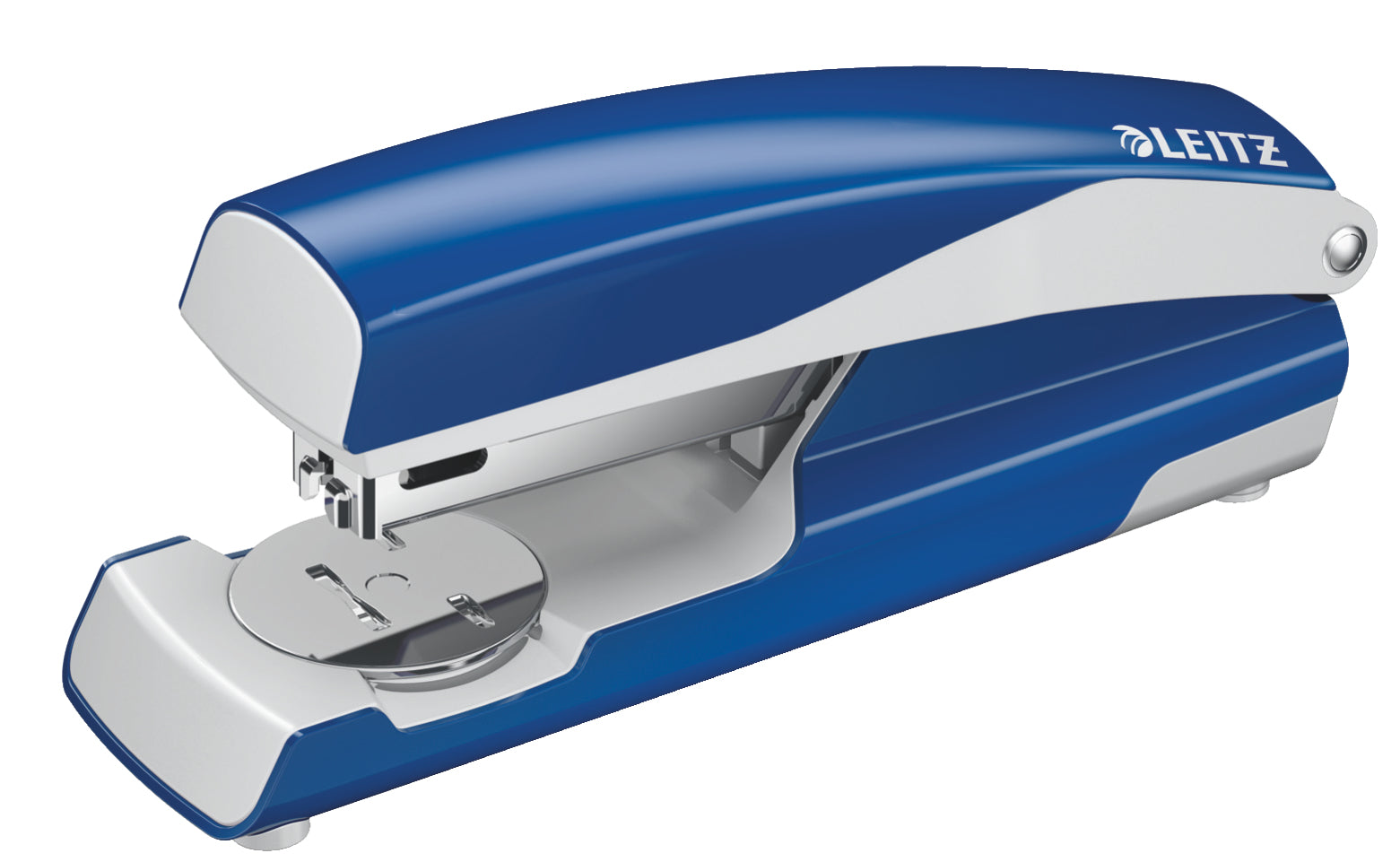Leitz NeXXt 5502 – Hefter, 30 Blatt, für 24/6, 26/6, Oberlademechanik, Einlegetiefe 38 mm, blau