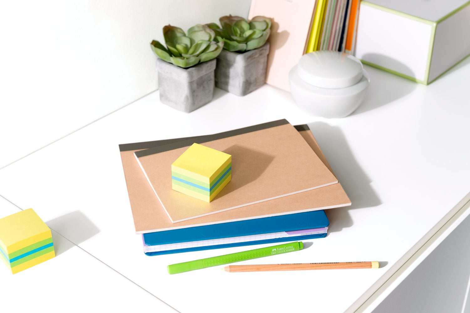 3M Post-it Haftnotizen – 51×51 mm – Mehrfarbig, 400 Blatt, PEFC