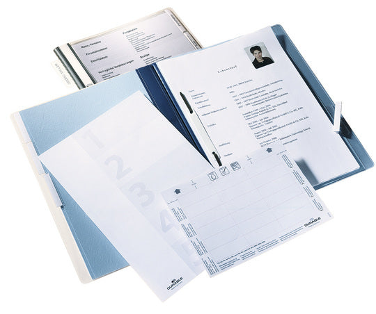 Durable Hängeordner für A4 – Kunststoff, Blau, ohne Vordruck