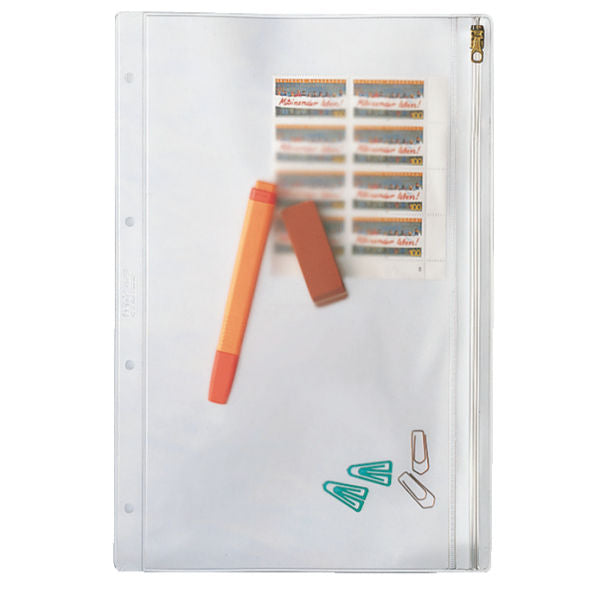 Leitz Reissverschlusstasche A4, Innenmass 185 × 305 mm, Reissverschluss, blendfrei genarbt, PVC, 200 µm