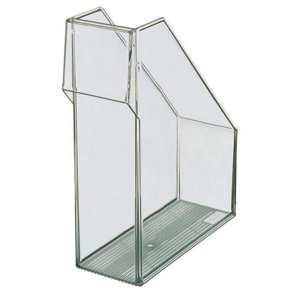 Leitz Stehsammler – für Format A4, Kunststoff, transparent, mit Griffausschnitt, 130 × 325 × 260 mm