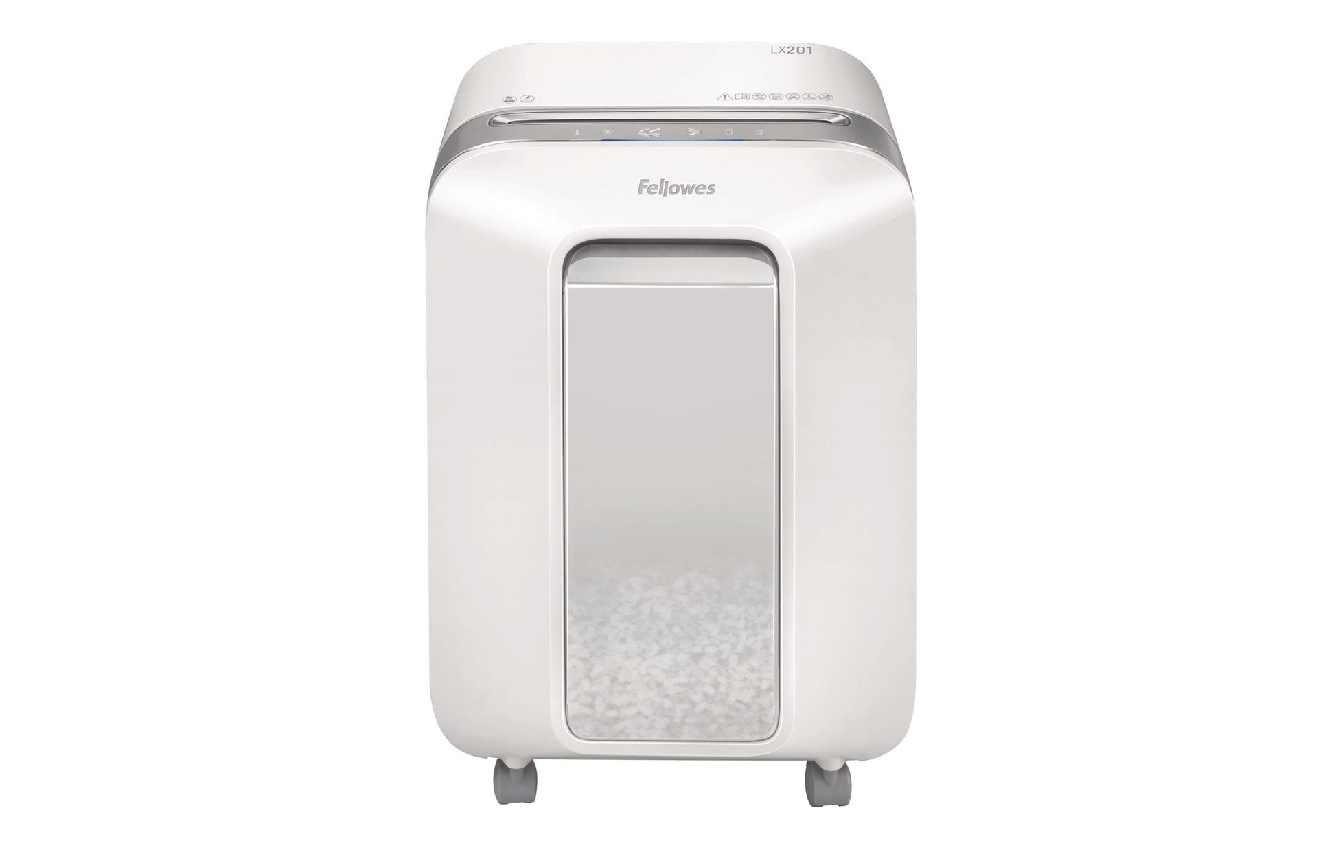 Fellowes Powershred LX201 – Aktenvernichter, DIN P-5, Mikroschnitt 2 × 12 mm, 12 Blatt, 22 l, A4