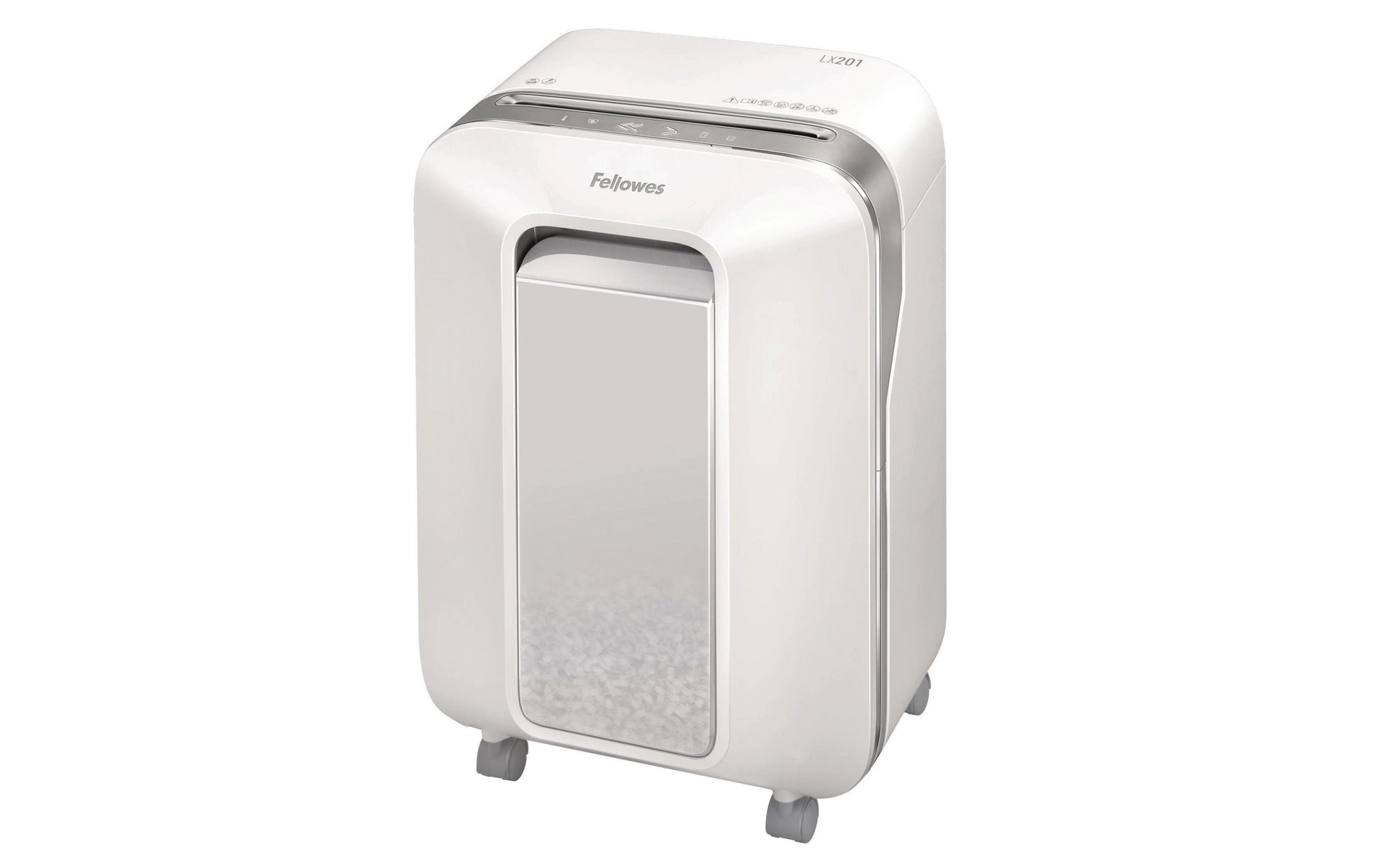 Fellowes Powershred LX201 – Aktenvernichter, DIN P-5, Mikroschnitt 2 × 12 mm, 12 Blatt, 22 l, A4