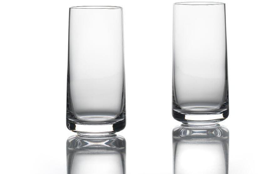 Zone Denmark Trinkglas – 2er Set, 420 ml, Ø 7 cm, H 17,7 cm, Kristallglas, Transparent, spülmaschinenfest