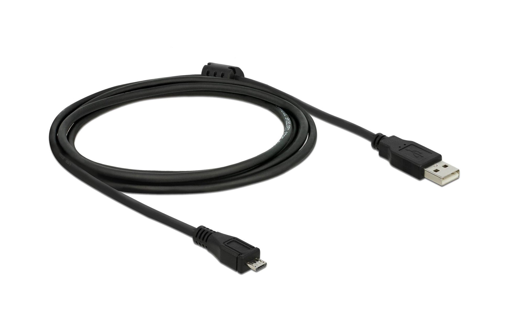 DeLOCK USB-A auf Micro-USB-B Kabel – USB 2.0 (480 Mbit/s) – 2 m – Schwarz