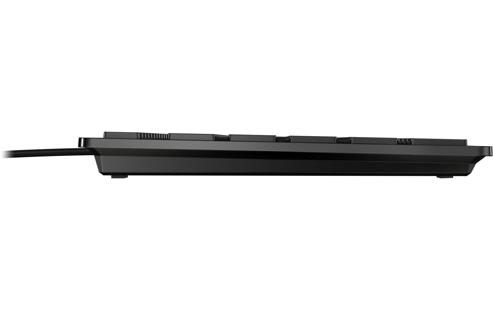 CHERRY KC 6000 SLIM – Tastatur, kabelgebunden (USB-A), CH-Layout (DE-CH), Fullsize (mit Ziffernblock), schwarz