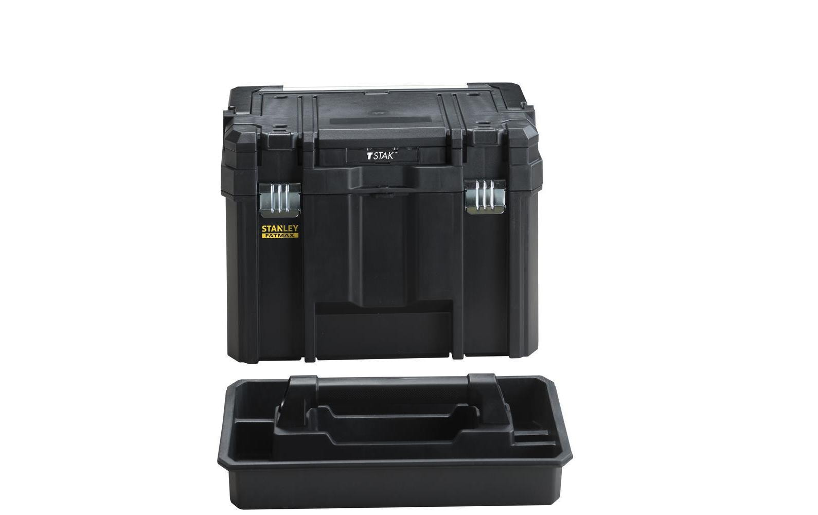 Stanley Werkzeugkasten FatMax TSTAK, 338 × 310 × 310 mm, 22,2 l, schwarz