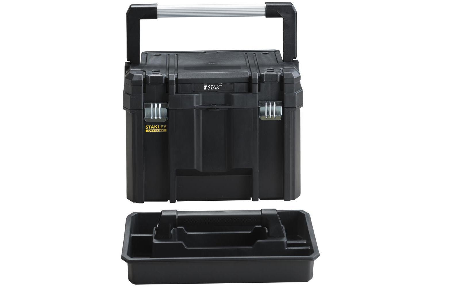 Stanley Werkzeugkasten FatMax TSTAK, 338 × 310 × 310 mm, 22,2 l, schwarz