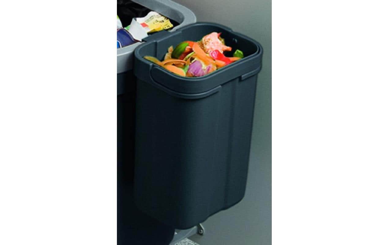 Müllex Recyclingbox – 4 l – rechteckig – anthrazit – für FLEXX