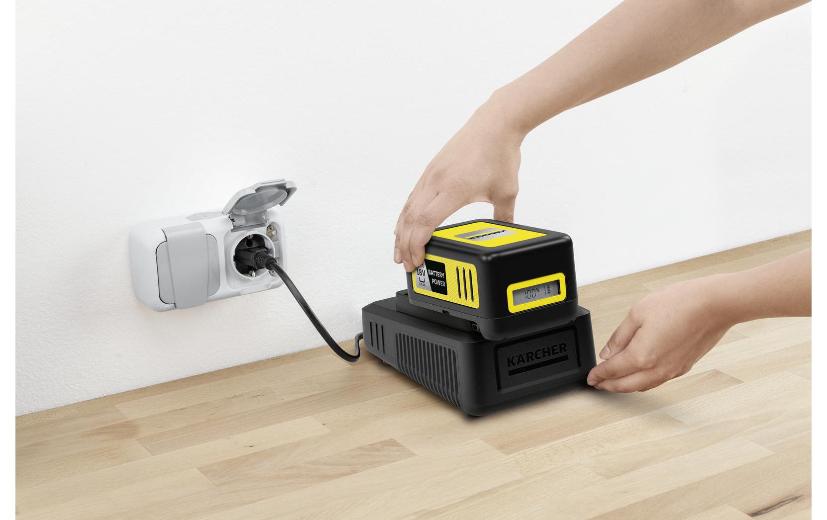 Kärcher Battery Power 18/50 Batterie- & Ladegerät-Set – für WD 1 Compact Batterie